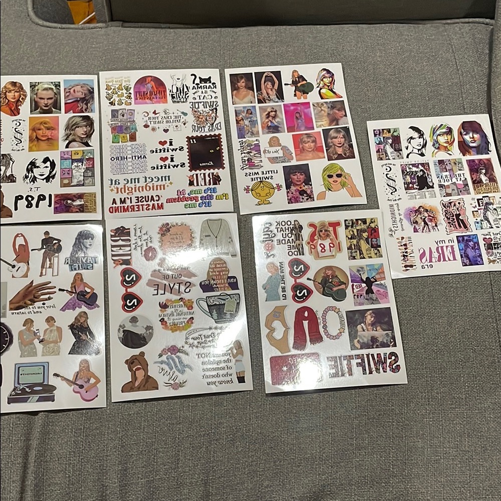 Taylor Swift Tattoos with Various Designs 7 pages.